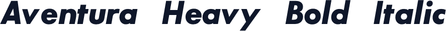 Aventura Heavy Bold Italic