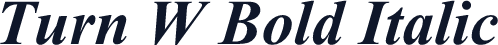 Turn W Bold Italic
