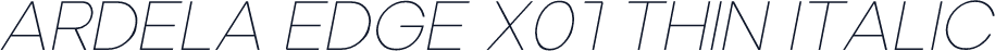Ardela Edge X01 Thin Italic
