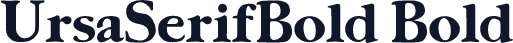 UrsaSerifBold Bold