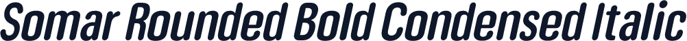 Somar Rounded Bold Condensed Italic