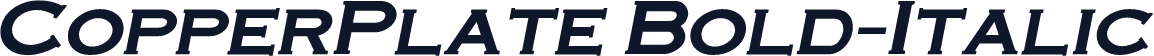 CopperPlate Bold-Italic