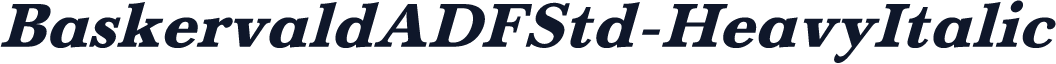 BaskervaldADFStd-HeavyItalic