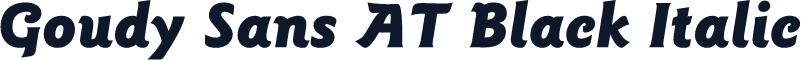 Goudy Sans AT Black Italic
