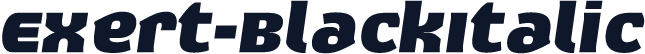Exert-BlackItalic