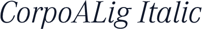 CorpoALig Italic