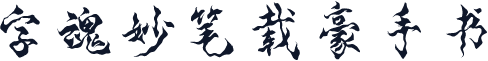 字魂妙笔载豪手书