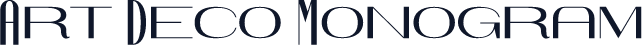 Art Deco Monogram