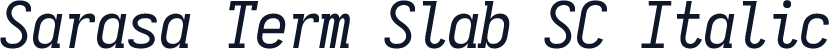 Sarasa Term Slab SC Italic