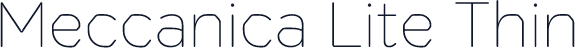 Meccanica Lite Thin