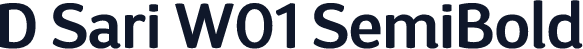 D Sari W01 SemiBold