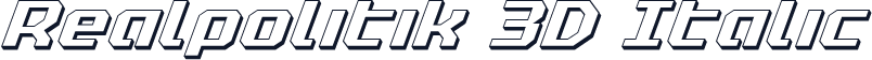 Realpolitik 3D Italic