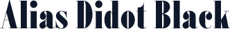 Alias Didot Black