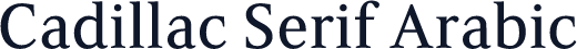 Cadillac Serif Arabic