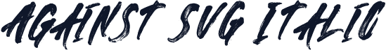 Against SVG Italic