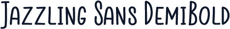Jazzling Sans DemiBold