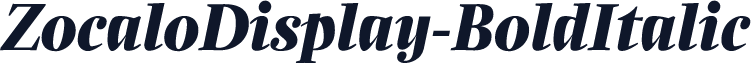 ZocaloDisplay-BoldItalic