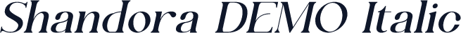 Shandora DEMO Italic