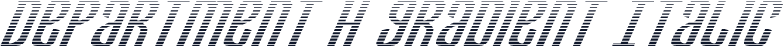 Department H Gradient Italic