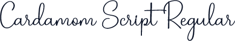 Cardamom Script Regular