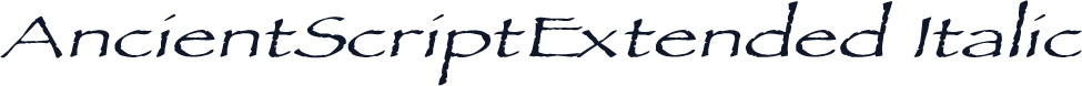AncientScriptExtended Italic