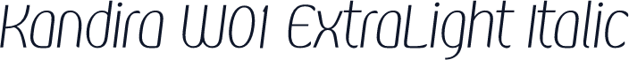 Kandira W01 ExtraLight Italic