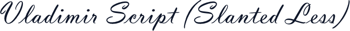 Vladimir Script (Slanted Less)