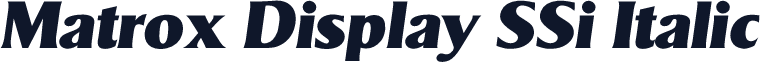 Matrox Display SSi Italic