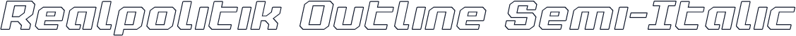 Realpolitik Outline Semi-Italic