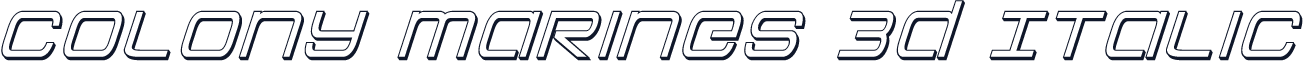 Colony Marines 3D Italic