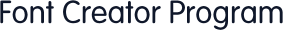 Font Creator Program