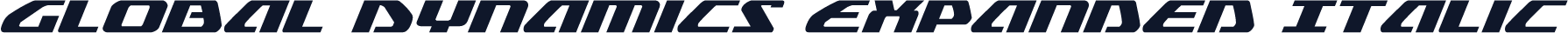 Global Dynamics Expanded Italic