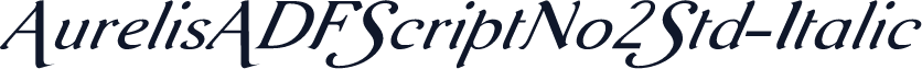 AurelisADFScriptNo2Std-Italic
