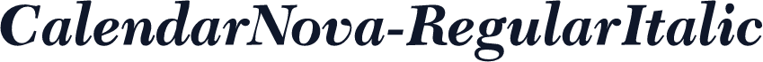 CalendarNova-RegularItalic