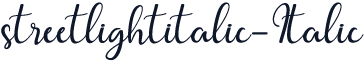 streetlightitalic-Italic