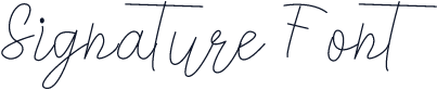 Signature Font