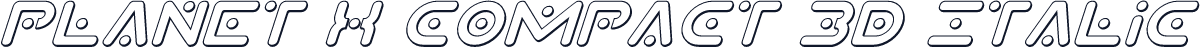Planet X Compact 3D Italic