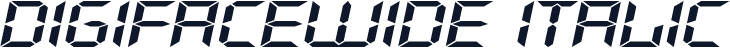 DigifaceWide Italic