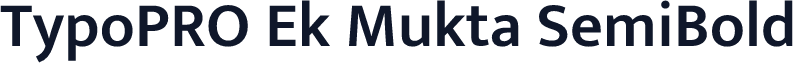 TypoPRO Ek Mukta SemiBold