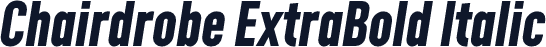 Chairdrobe ExtraBold Italic