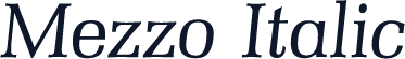 Mezzo Italic