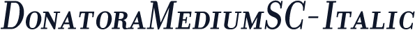 DonatoraMediumSC-Italic