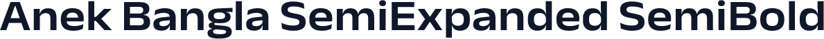 Anek Bangla SemiExpanded SemiBold