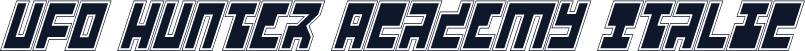UFO Hunter Academy Italic