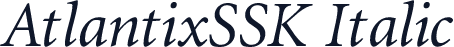 AtlantixSSK Italic