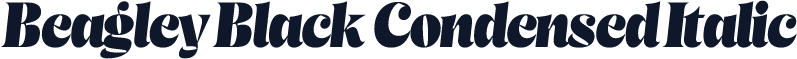 Beagley Black Condensed Italic
