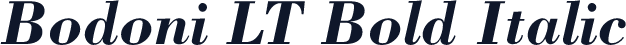 Bodoni LT Bold Italic