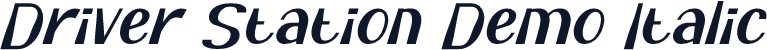 Driver Station Demo Italic