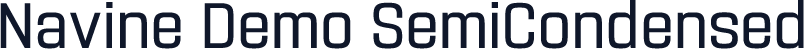 Navine Demo SemiCondensed