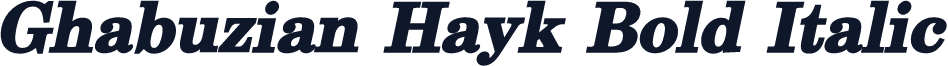 Ghabuzian Hayk Bold Italic